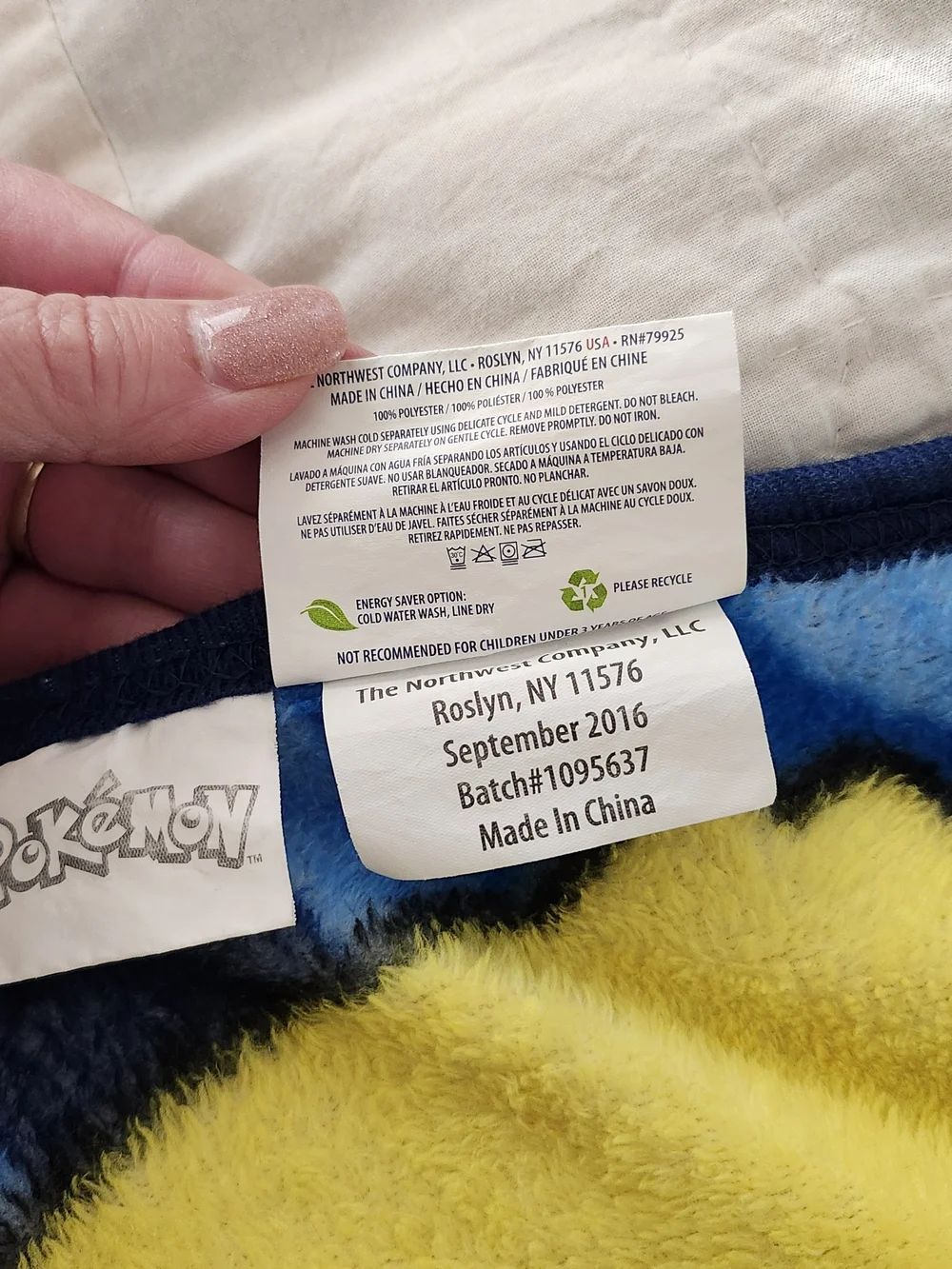 The Northwest Pokemon Pokeball Power Pikachu Blue Throw Blanket Kids Plush Soft